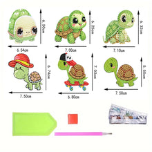 Load image into Gallery viewer, 6Pcs Acrylic Animals Diamond Painting Refrigerator Magnet for Fridge Whiteboards