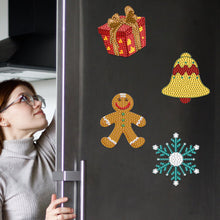 Load image into Gallery viewer, 6Pcs Acrylic Animals Diamond Painting Refrigerator Magnet for Fridge Whiteboards