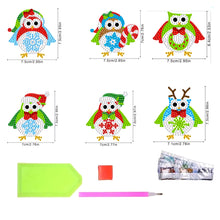 Load image into Gallery viewer, 6Pcs Acrylic Animals Diamond Painting Refrigerator Magnet for Fridge Whiteboards