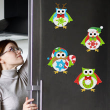 Load image into Gallery viewer, 6Pcs Acrylic Animals Diamond Painting Refrigerator Magnet for Fridge Whiteboards