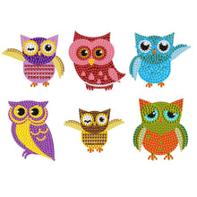 Load image into Gallery viewer, 6Pcs Acrylic Animals Diamond Painting Refrigerator Magnet for Fridge Whiteboards