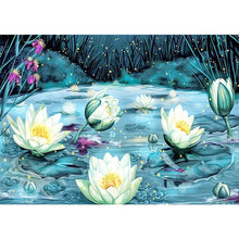 Load image into Gallery viewer, Diamond Painting - Full Square - Lotus in the lake (70*50CM)