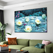 Load image into Gallery viewer, Diamond Painting - Full Square - Lotus in the lake (70*50CM)