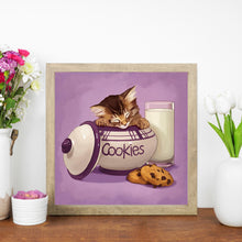 Load image into Gallery viewer, Diamond Painting - Full Round - Cat in a jar (30*30CM)