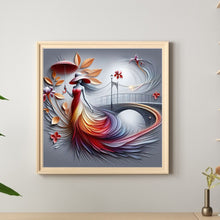Load image into Gallery viewer, Diamond Painting - Full Round - Girl holding an umbrella on the bridge (40*40CM)