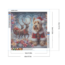 Load image into Gallery viewer, Diamond Painting - Full Round - Christmas Puppy (40*40CM)