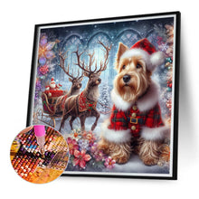 Load image into Gallery viewer, Diamond Painting - Full Round - Christmas Puppy (40*40CM)