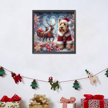 Load image into Gallery viewer, Diamond Painting - Full Round - Christmas Puppy (40*40CM)