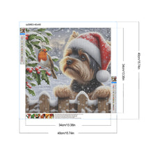 Load image into Gallery viewer, Diamond Painting - Full Round - Christmas Puppy (40*40CM)