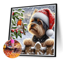 Load image into Gallery viewer, Diamond Painting - Full Round - Christmas Puppy (40*40CM)