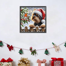 Load image into Gallery viewer, Diamond Painting - Full Round - Christmas Puppy (40*40CM)