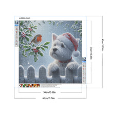 Load image into Gallery viewer, Diamond Painting - Full Round - Christmas Puppy (40*40CM)
