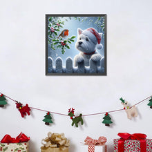 Load image into Gallery viewer, Diamond Painting - Full Round - Christmas Puppy (40*40CM)