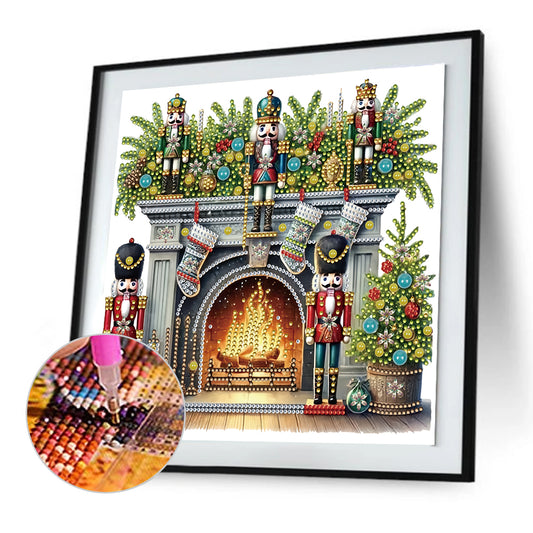Diamond Painting - Partial Special Shaped - Nutcracker (30*30CM)