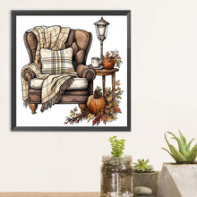 Load image into Gallery viewer, Diamond Painting - Full Round - Pumpkin sofa (30*30CM)