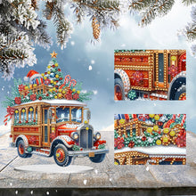 Load image into Gallery viewer, Acrylic Special Shape Christmas Cat Desktop Diamond Art Kits Bedroom Table Decor