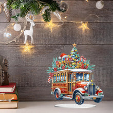 Load image into Gallery viewer, Acrylic Special Shape Christmas Cat Desktop Diamond Art Kits Bedroom Table Decor