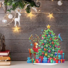 Load image into Gallery viewer, Acrylic Special Shape Christmas Cat Desktop Diamond Art Kits Bedroom Table Decor