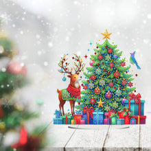 Load image into Gallery viewer, Acrylic Special Shape Christmas Cat Desktop Diamond Art Kits Bedroom Table Decor