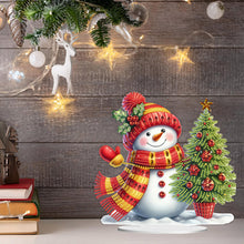 Load image into Gallery viewer, Acrylic Special Shape Christmas Cat Desktop Diamond Art Kits Bedroom Table Decor