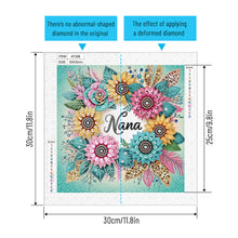 Load image into Gallery viewer, Diamond Painting - Partial Special Shaped - Flower nana (30*30CM)
