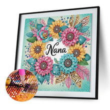 Load image into Gallery viewer, Diamond Painting - Partial Special Shaped - Flower nana (30*30CM)