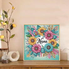 Load image into Gallery viewer, Diamond Painting - Partial Special Shaped - Flower nana (30*30CM)