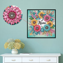 Load image into Gallery viewer, Diamond Painting - Partial Special Shaped - Flower nana (30*30CM)