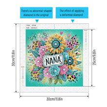 Load image into Gallery viewer, Diamond Painting - Partial Special Shaped - Flower nana (30*30CM)