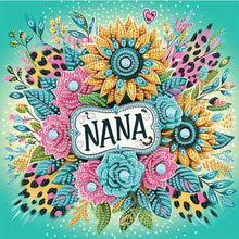 Load image into Gallery viewer, Diamond Painting - Partial Special Shaped - Flower nana (30*30CM)