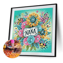 Load image into Gallery viewer, Diamond Painting - Partial Special Shaped - Flower nana (30*30CM)