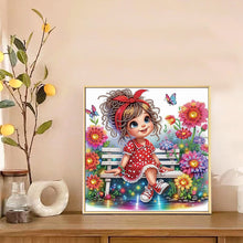 Load image into Gallery viewer, Diamond Painting - Partial Special Shaped - Cute little girl (30*30CM)