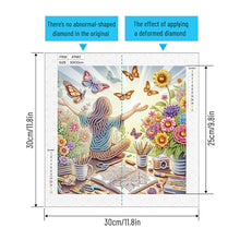 Load image into Gallery viewer, Diamond Painting - Partial Special Shaped - Cute little girl (30*30CM)