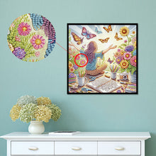 Load image into Gallery viewer, Diamond Painting - Partial Special Shaped - Cute little girl (30*30CM)