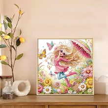 Load image into Gallery viewer, Diamond Painting - Partial Special Shaped - Cute little girl (30*30CM)