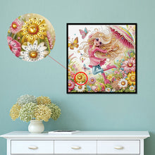 Load image into Gallery viewer, Diamond Painting - Partial Special Shaped - Cute little girl (30*30CM)