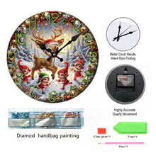 Load image into Gallery viewer, Christmas DIY Diamond Painting Clock Kits Diamond Art Wall Clock Home Wall Decor