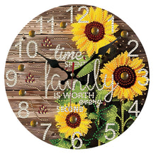 Load image into Gallery viewer, Christmas DIY Diamond Painting Clock Kits Diamond Art Wall Clock Home Wall Decor