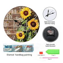 Load image into Gallery viewer, Christmas DIY Diamond Painting Clock Kits Diamond Art Wall Clock Home Wall Decor