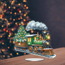 Load image into Gallery viewer, Acrylic Special Shape Xmas Tree Mermaid Table Top Diamond Painting Ornament Kits