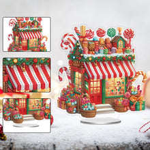 Load image into Gallery viewer, Acrylic Special Shape Xmas Tree Mermaid Table Top Diamond Painting Ornament Kits