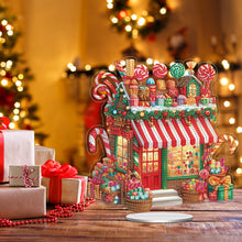 Load image into Gallery viewer, Acrylic Special Shape Xmas Tree Mermaid Table Top Diamond Painting Ornament Kits