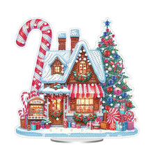 Load image into Gallery viewer, Acrylic Special Shape Xmas Tree Mermaid Table Top Diamond Painting Ornament Kits