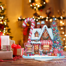 Load image into Gallery viewer, Acrylic Special Shape Xmas Tree Mermaid Table Top Diamond Painting Ornament Kits