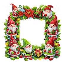 Load image into Gallery viewer, Acrylic Special Shape Christmas Gnome Table Top Diamond Painting Frame Kits