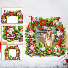 Load image into Gallery viewer, Acrylic Special Shape Christmas Gnome Table Top Diamond Painting Frame Kits