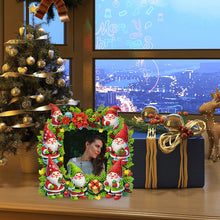 Load image into Gallery viewer, Acrylic Special Shape Christmas Gnome Table Top Diamond Painting Frame Kits