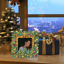 Load image into Gallery viewer, Acrylic Special Shape Christmas Gnome Table Top Diamond Painting Frame Kits