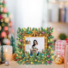 Load image into Gallery viewer, Acrylic Special Shape Christmas Gnome Table Top Diamond Painting Frame Kits