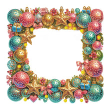 Load image into Gallery viewer, Acrylic Special Shape Christmas Gnome Table Top Diamond Painting Frame Kits